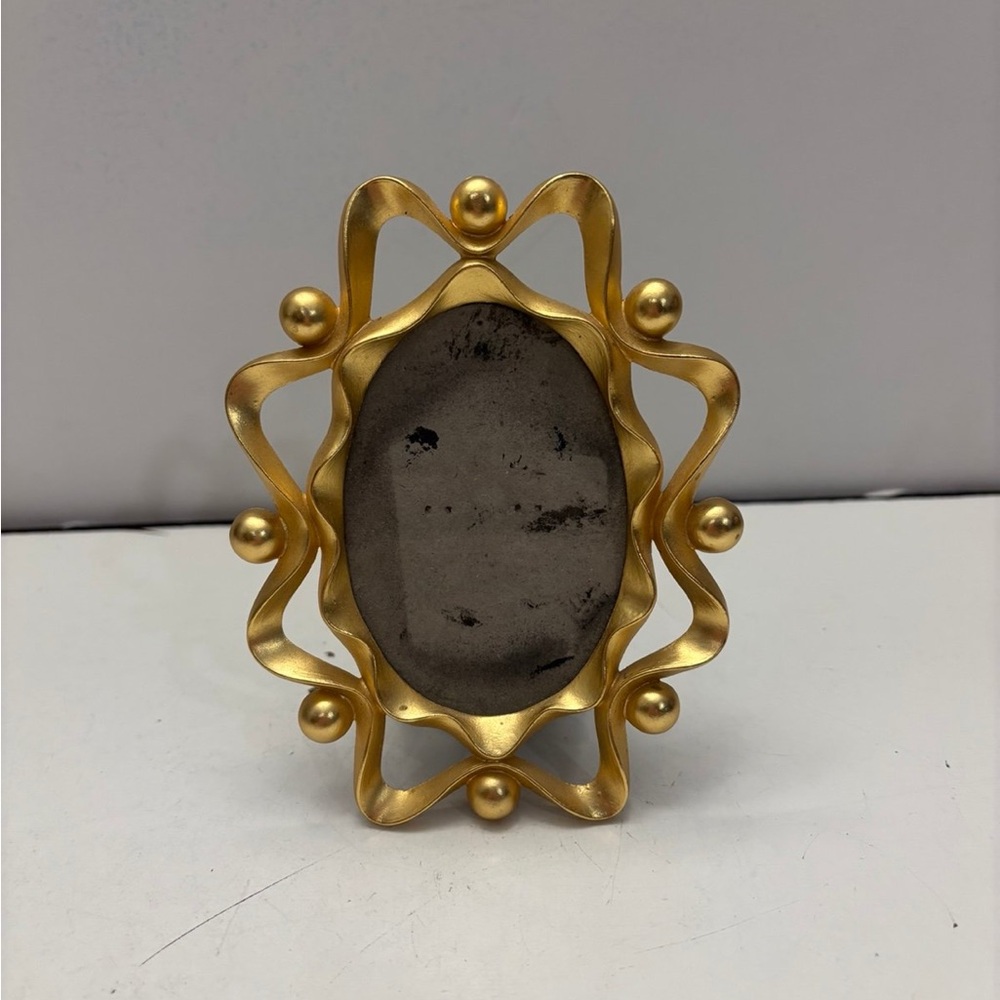 Gold tone mini picture frame